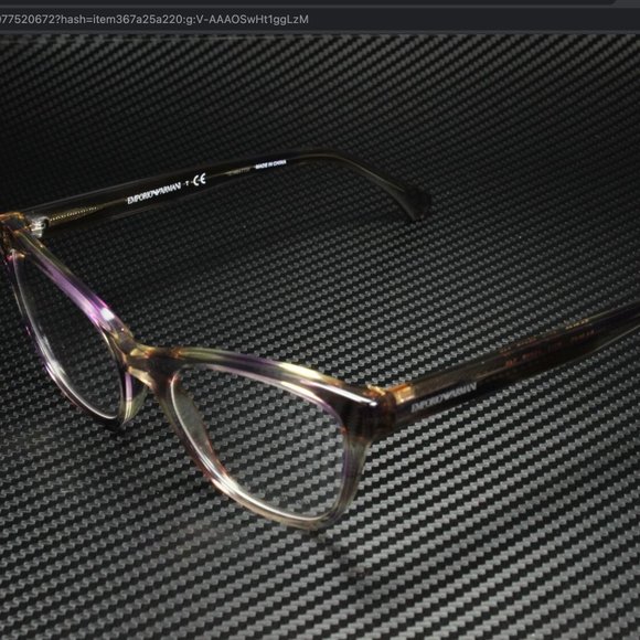 Emporio Armani Women's Havana Plum Eyeglasses!
